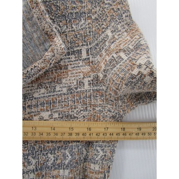 Lucky Brand Sweater Small Linen Open Wrap Cardigan Southwestern Aztec - Picture 6 of 11